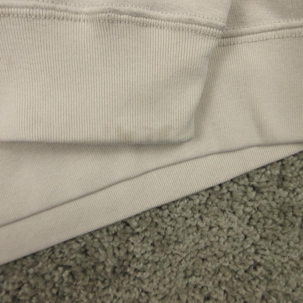 Abercrombie & Fitch Sweater Mens Medium Beige Fleece Pullover Hoodie Sweatshirt - Picture 4 of 15
